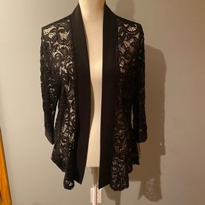 R&M Richards Black Lace Jacket